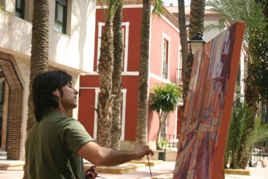El malagueo Cristbal Len ha sido el ganador del IV Certamen de Pintura Rpida al Aire Libre de Alhama