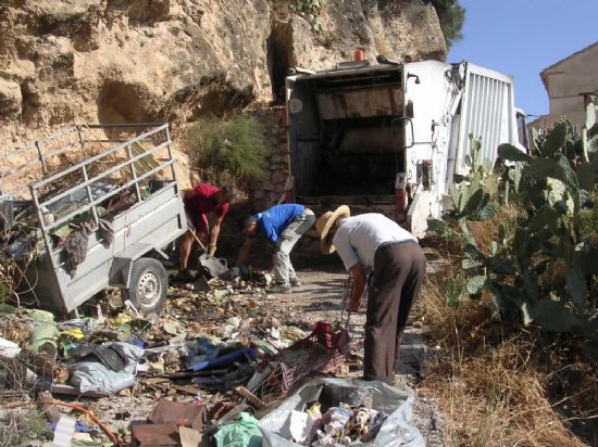 Se necesit� un cami�n para sacar la basura