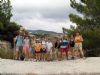 Un grupo de geberos llevan a cabo la ruta de senderismo desde Gebas a El Berro